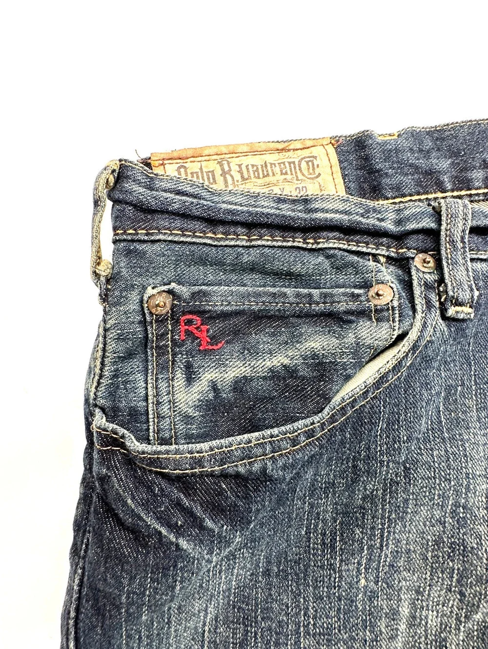 Polo Ralph Lauren Men's Straight Leg Denim Jeans Medium Wash Size 38 X 32